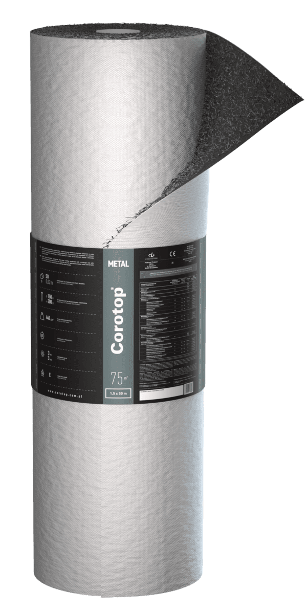 Corotop Metal 440g/m2 Pluss (med limstriper) - til båndtekking - Bilde 3